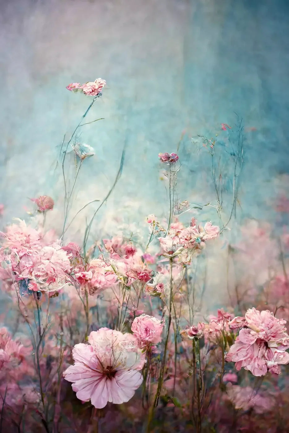 Pink Meadow Backdrop