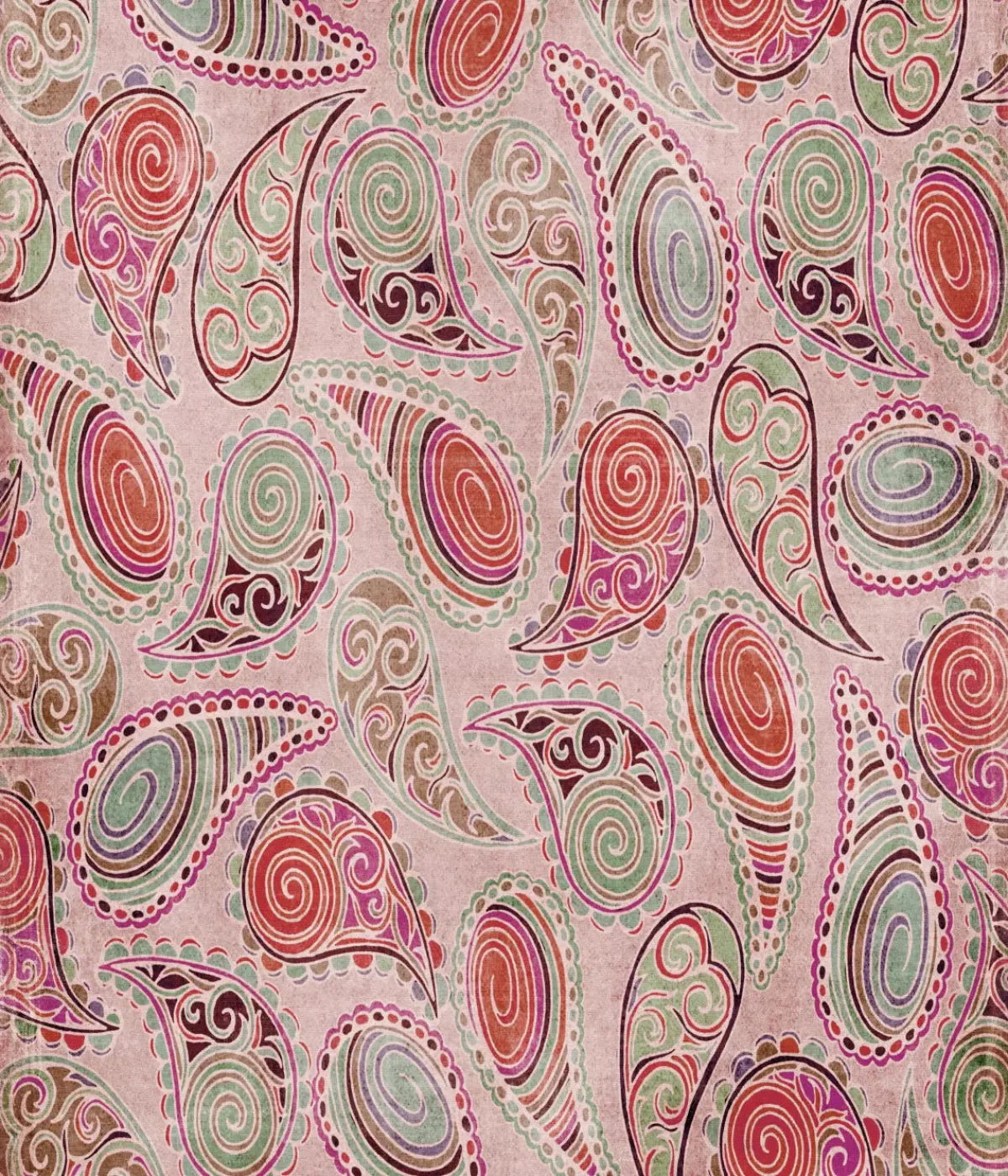 Pink Paisley 10X12 Ultracloth ( 120 X 144 Inch ) Backdrop