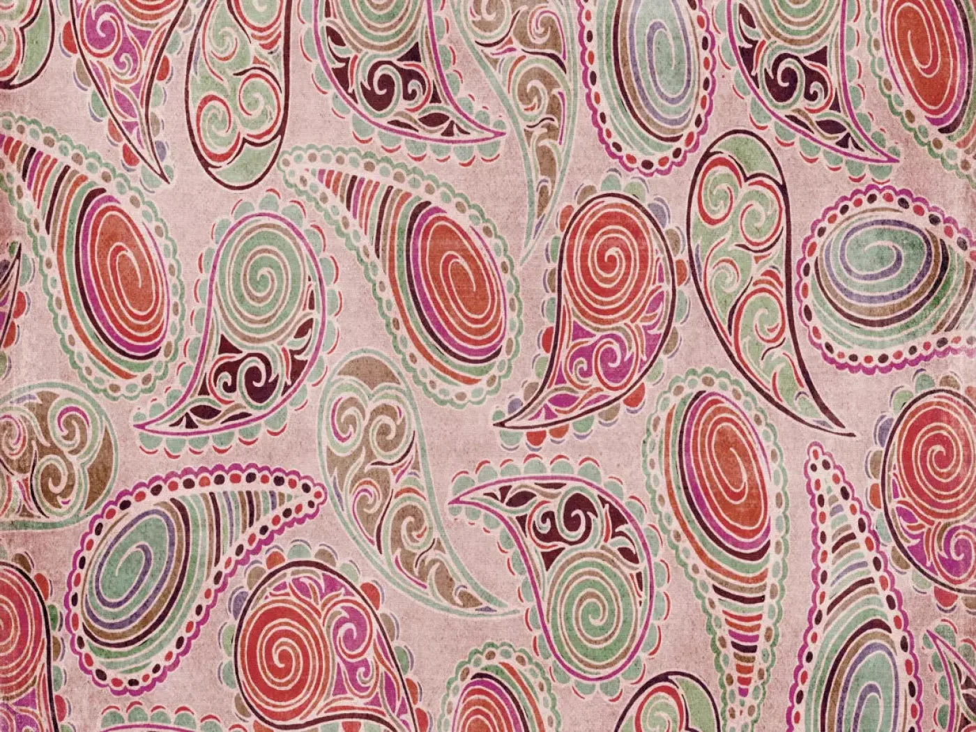 Pink Paisley 10X8 Fleece ( 120 X 96 Inch ) Backdrop