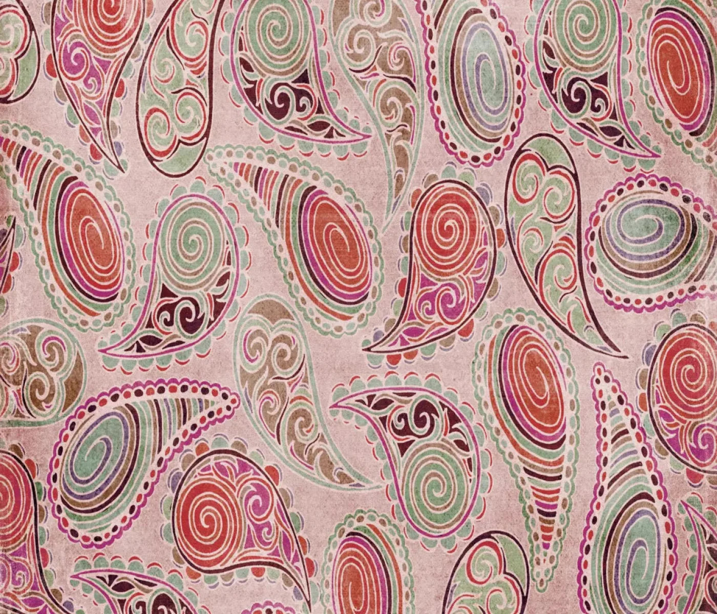 Pink Paisley 12X10 Ultracloth ( 144 X 120 Inch ) Backdrop