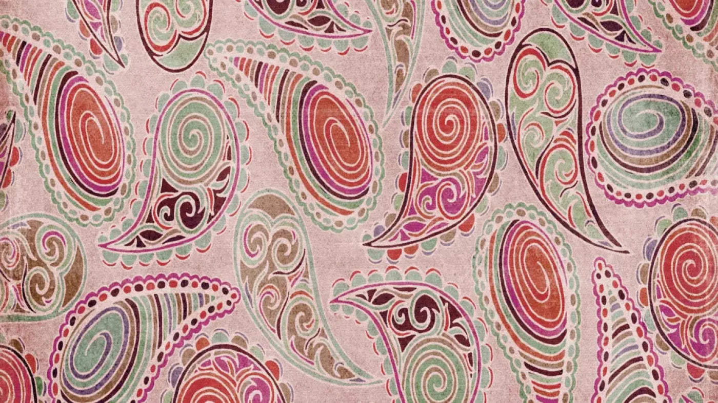 Pink Paisley 14X8 Ultracloth ( 168 X 96 Inch ) Backdrop
