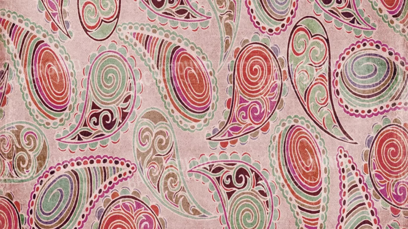 Pink Paisley 14X8 Ultracloth ( 168 X 96 Inch ) Backdrop