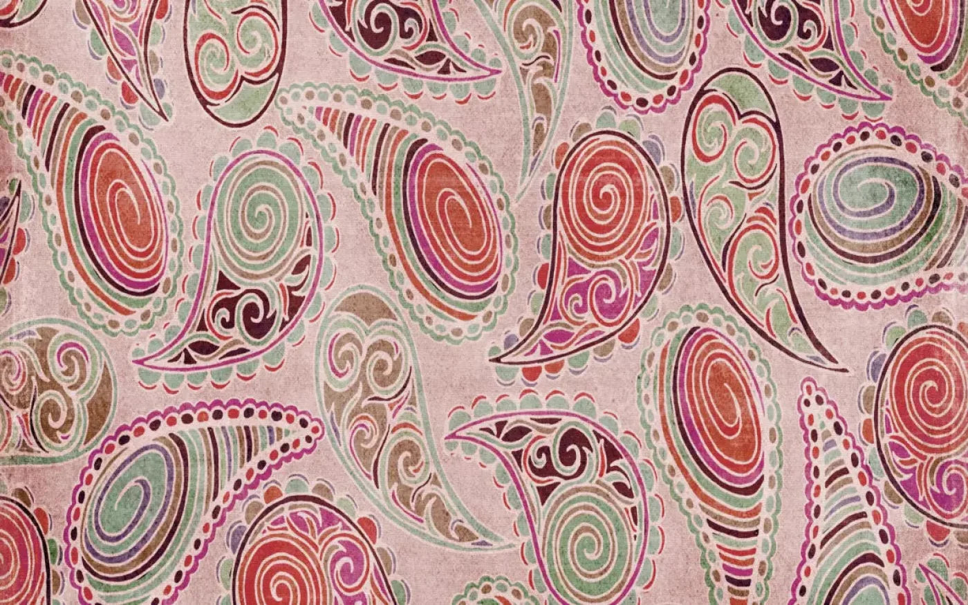 Pink Paisley 14X9 Ultracloth ( 168 X 108 Inch ) Backdrop
