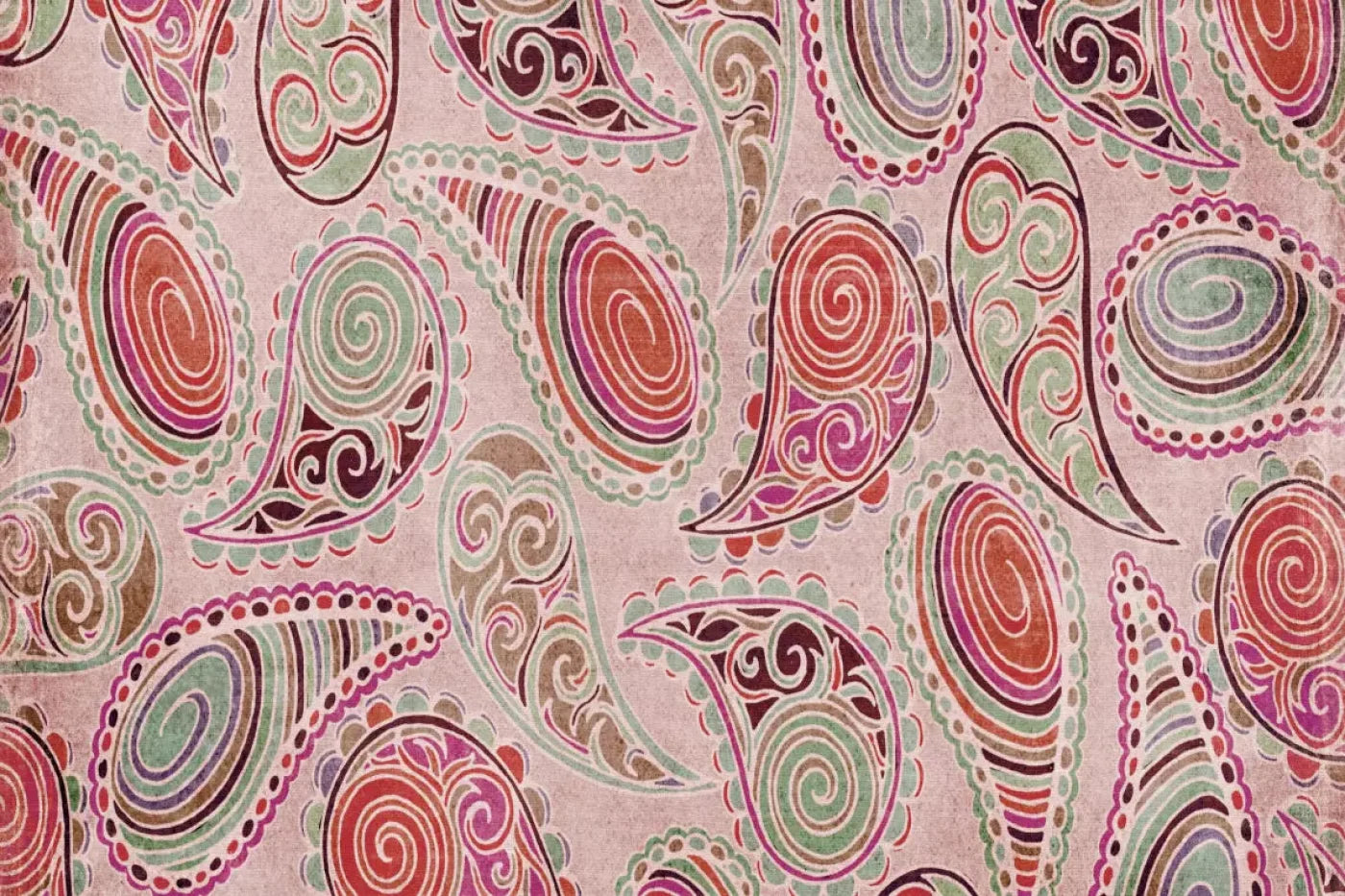 Pink Paisley 8X5 Ultracloth ( 96 X 60 Inch ) Backdrop