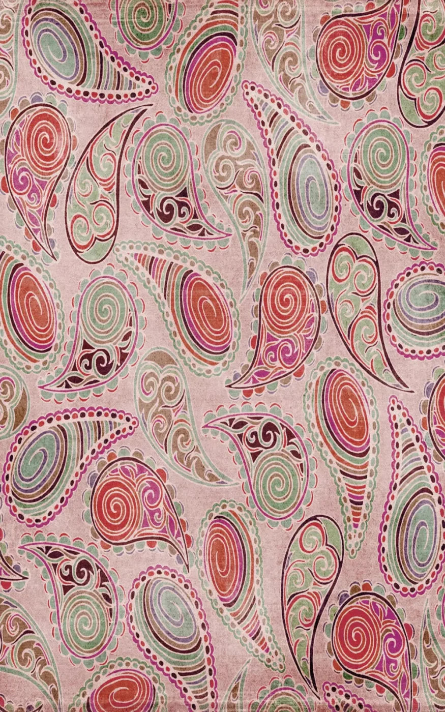 Pink Paisley 9X14 Ultracloth ( 108 X 168 Inch ) Backdrop