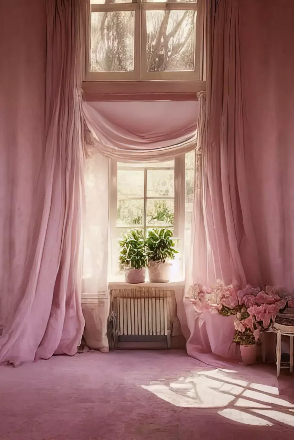 Pink Room Ii 5X8 Ultracloth ( 60 X 96 Inch ) Backdrop