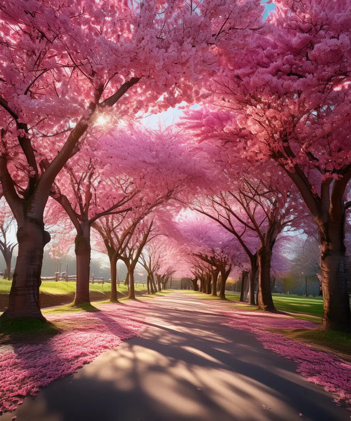 Pink Trees 10’X12’ Ultracloth (120 X 144 Inch) Backdrop