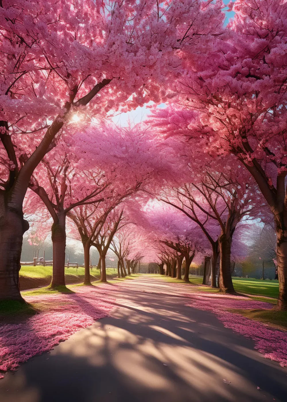 Pink Trees 5’X7’ Ultracloth (60 X 84 Inch) Backdrop