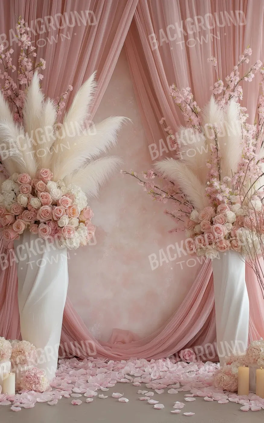Pink Vases 5’x8’ UltraCloth (60 x 96 inch) Backdrop