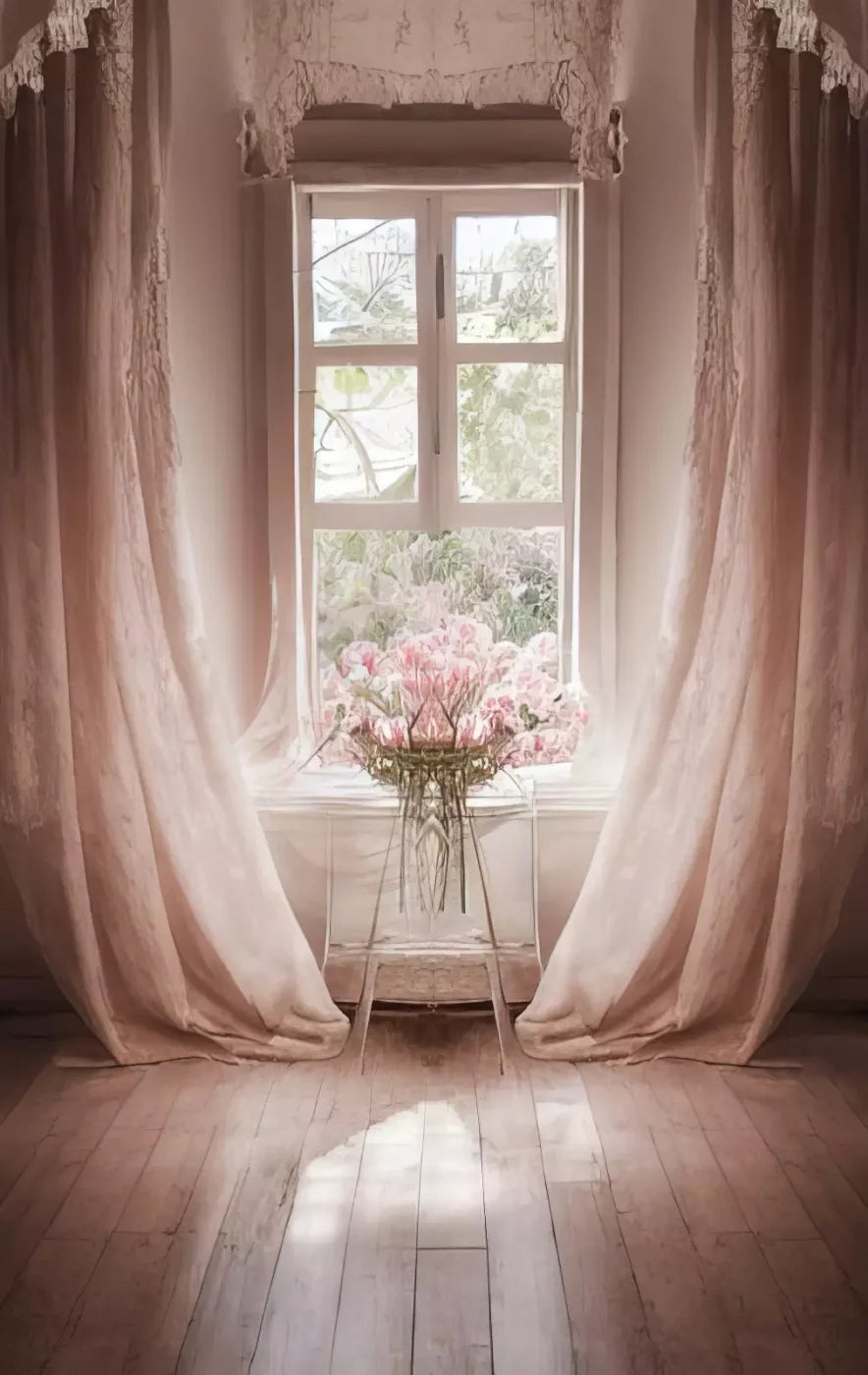 Pink Room 10X16 Ultracloth ( 120 X 192 Inch ) Backdrop