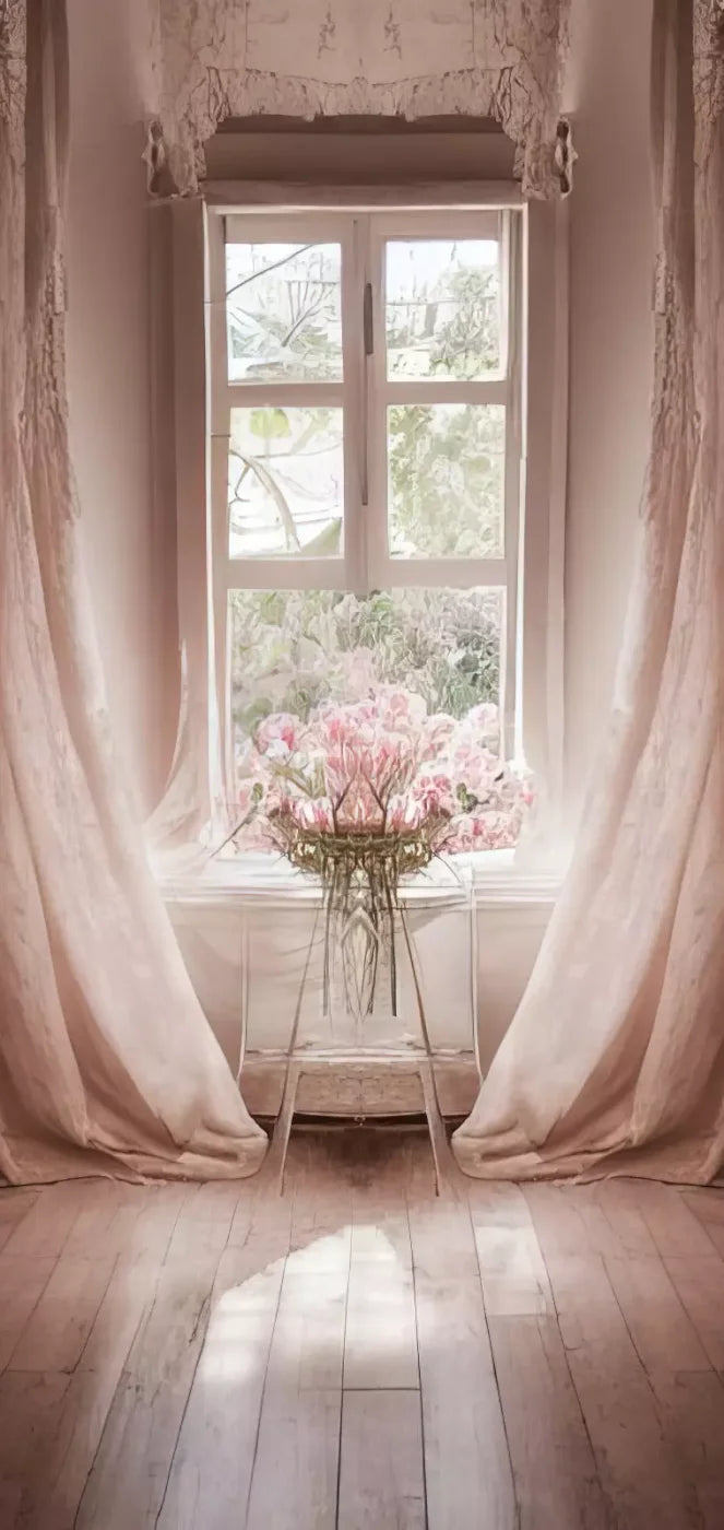 Pink Room 8X16 Ultracloth ( 96 X 192 Inch ) Backdrop