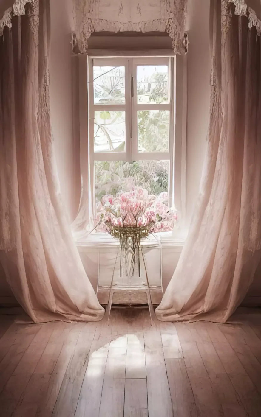 Pink Room 9X14 Ultracloth ( 108 X 168 Inch ) Backdrop