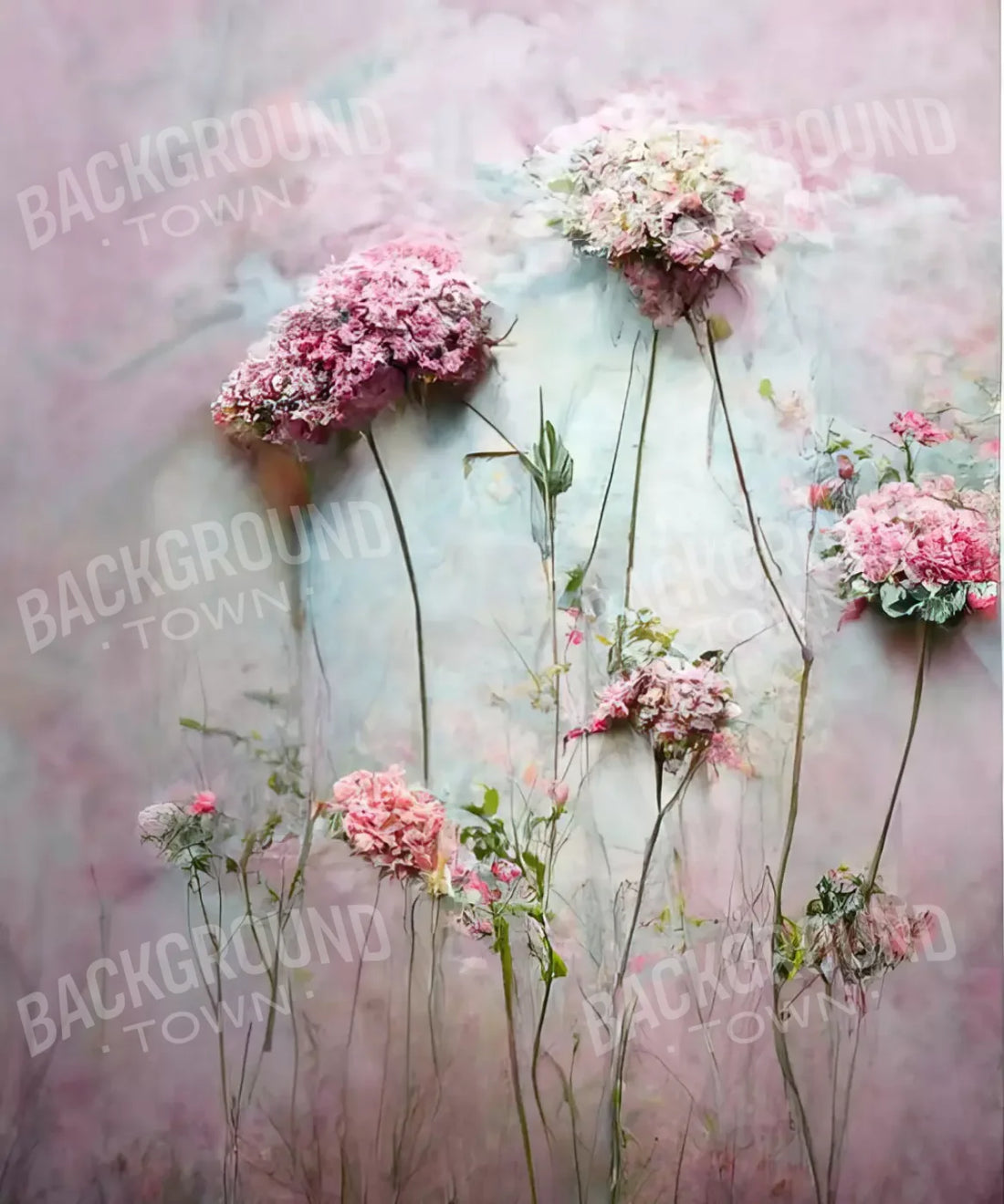 Pink Floral Backdrop for Photography