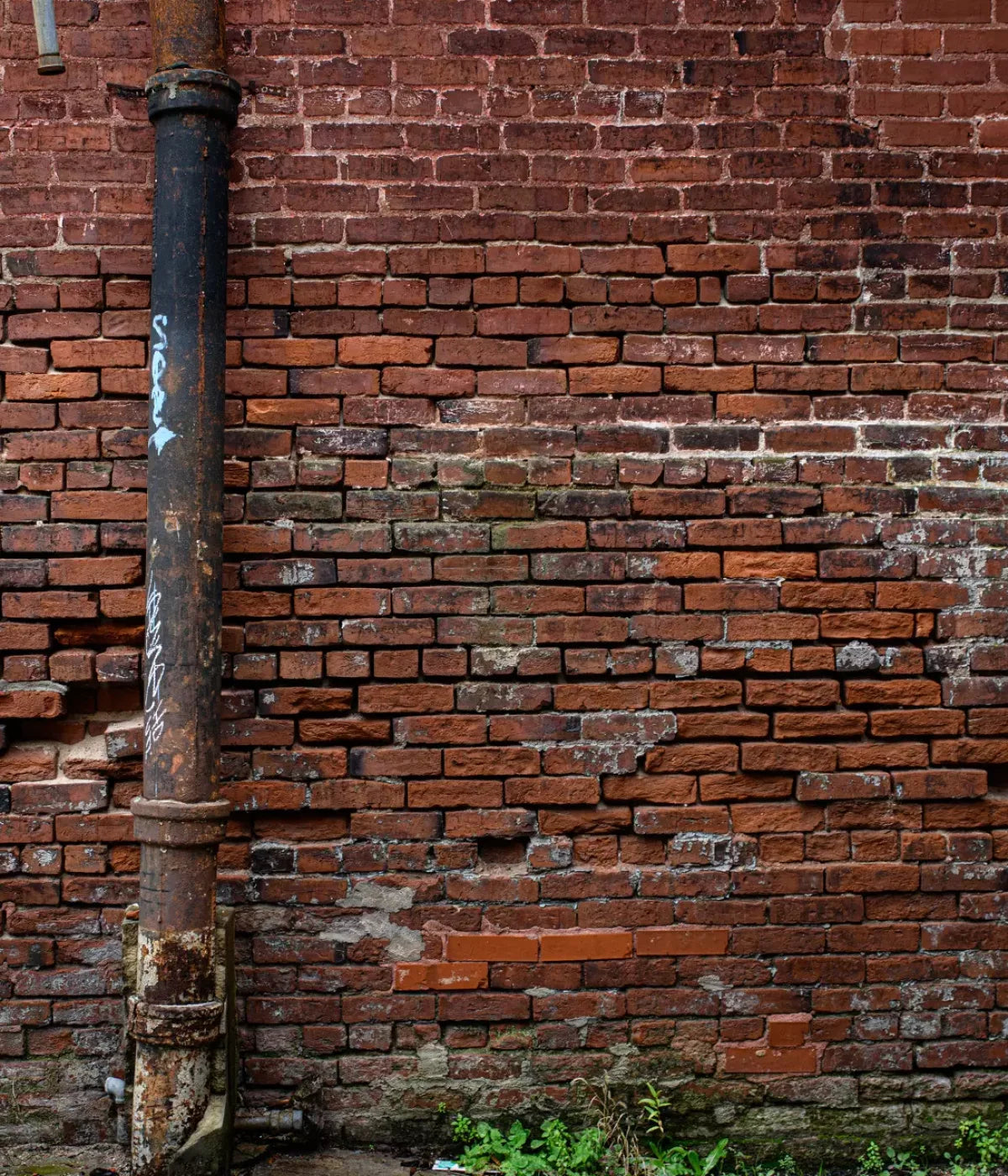 Pipe On Brick 10’X12’ Ultracloth (120 X 144 Inch) Backdrop