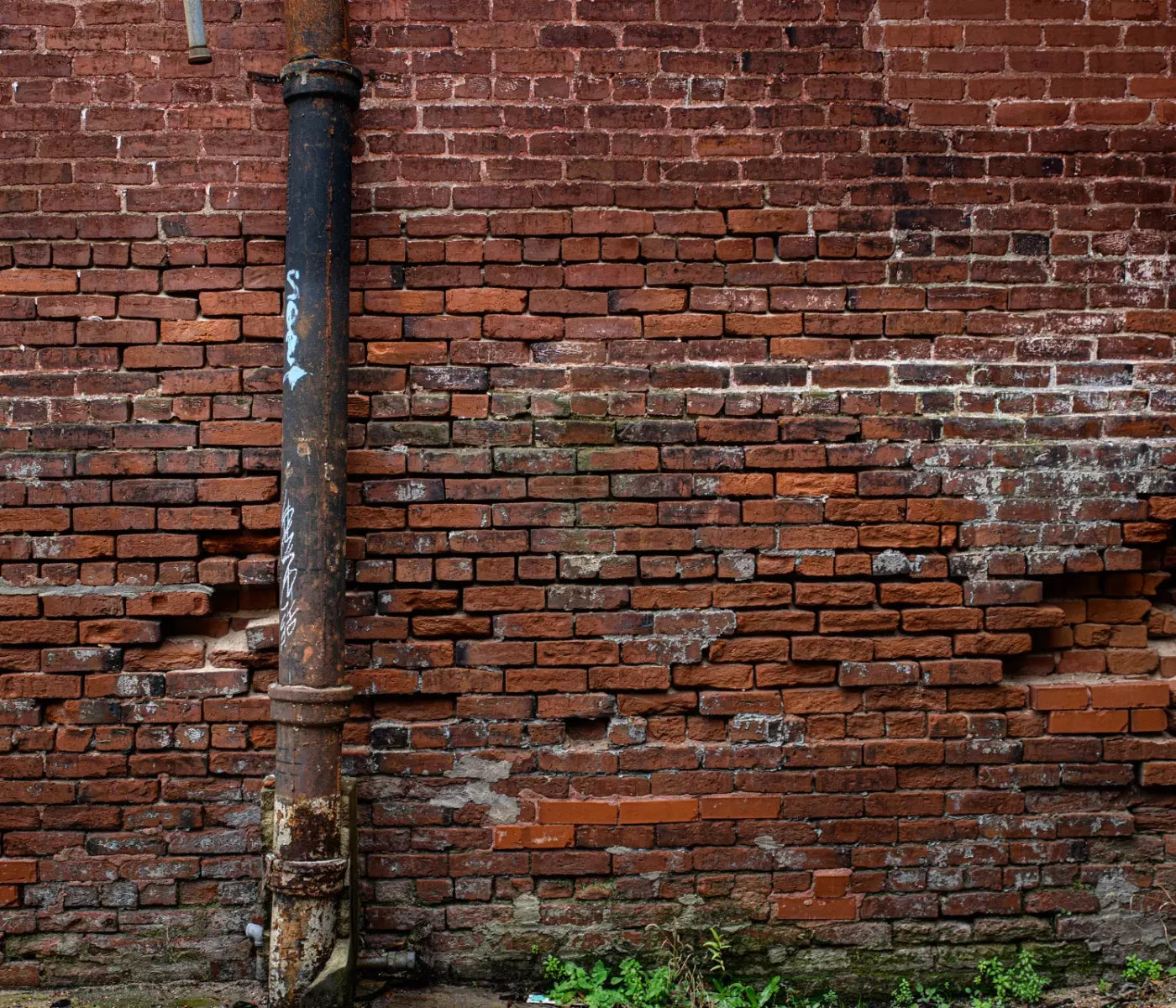Pipe On Brick 12’X10’ Ultracloth (144 X 120 Inch) Backdrop