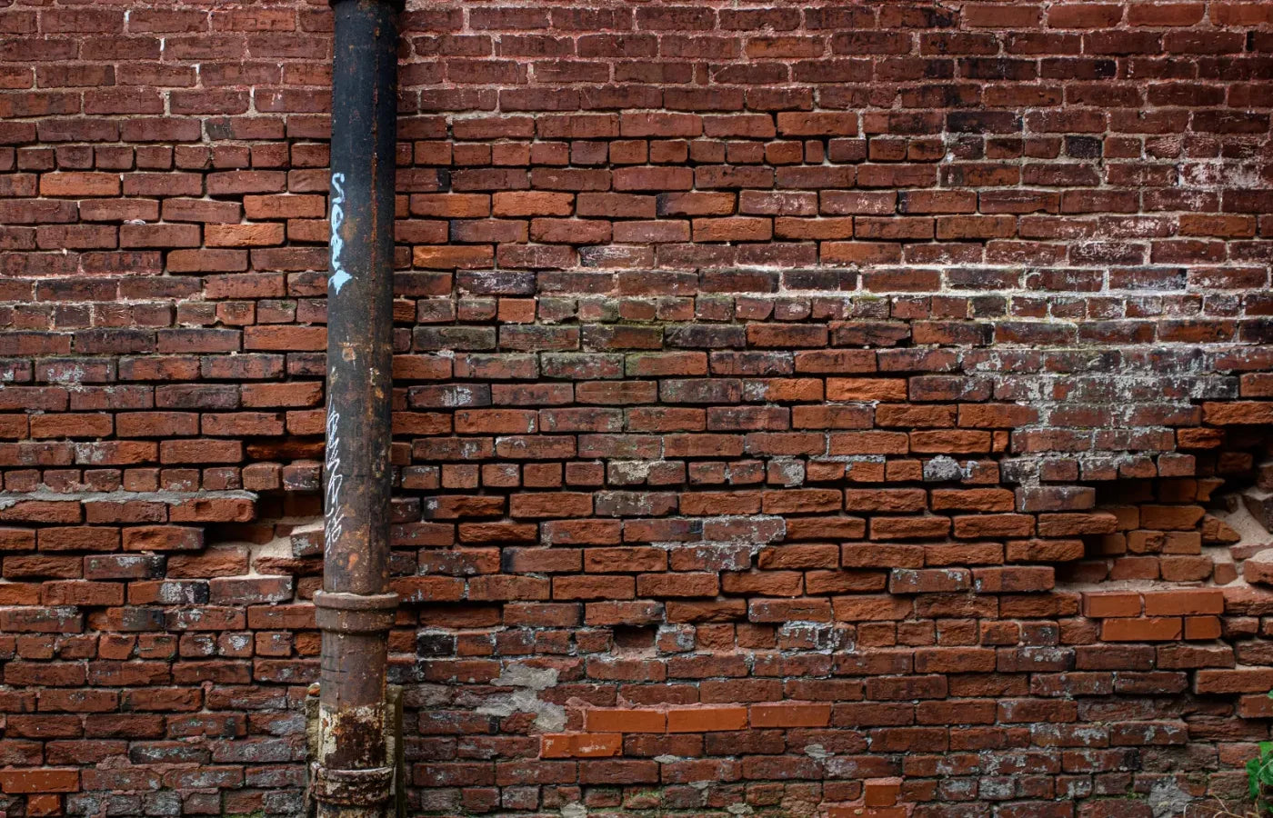 Pipe On Brick 12’X8’ Ultracloth (144 X 96 Inch) Backdrop