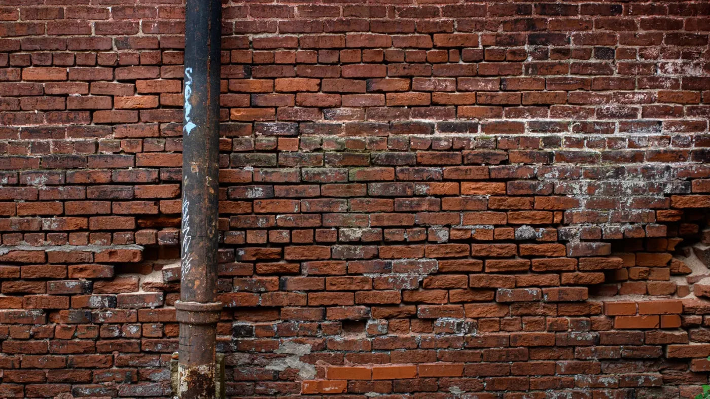 Pipe On Brick 14’X8’ Ultracloth (168 X 96 Inch) Backdrop