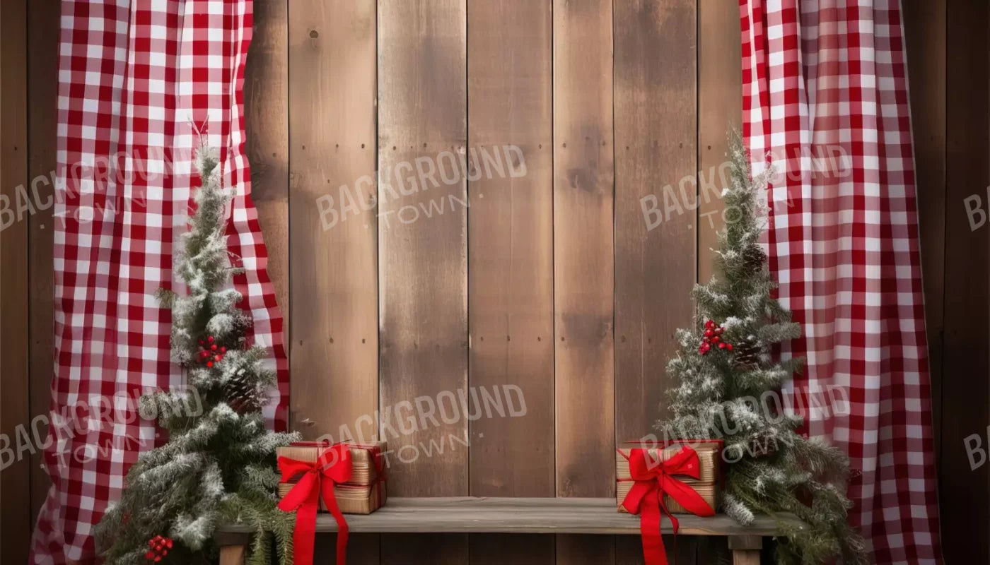 Plaid Tidings Iii 14’X8’ Ultracloth (168 X 96 Inch) Backdrop