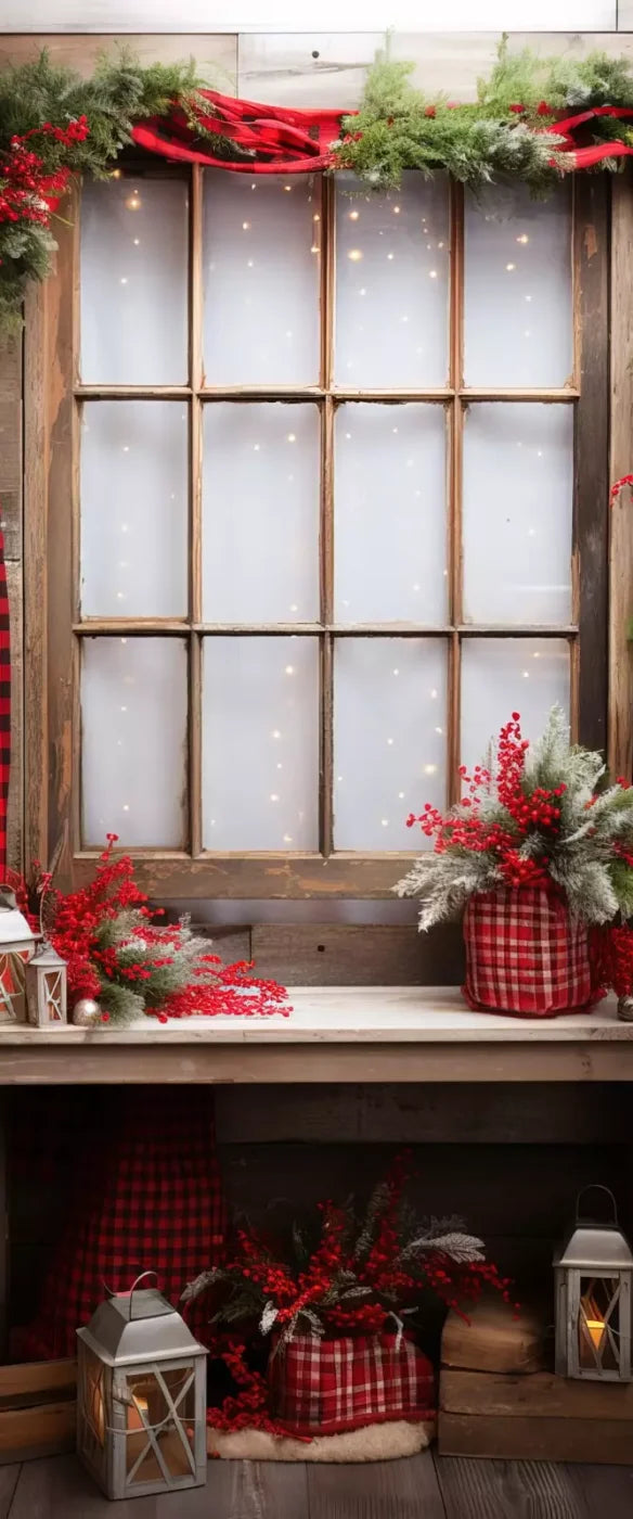 Plaid Tidings 5’X12’ Ultracloth For Westcott X-Drop (60 X 144 Inch) Backdrop