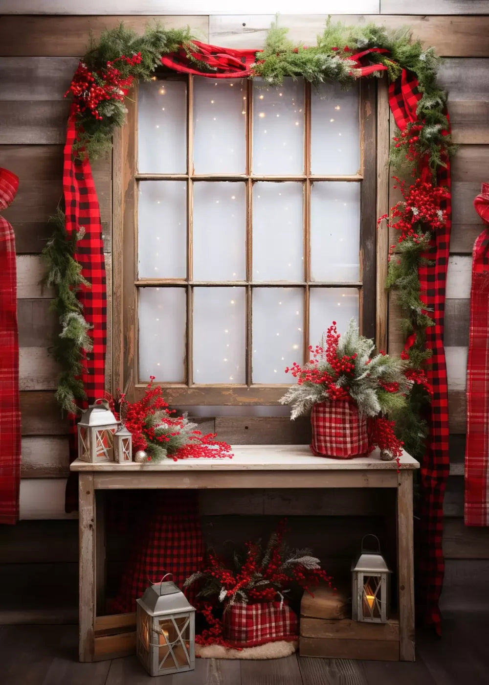 Plaid Tidings 5’X7’ Ultracloth (60 X 84 Inch) Backdrop