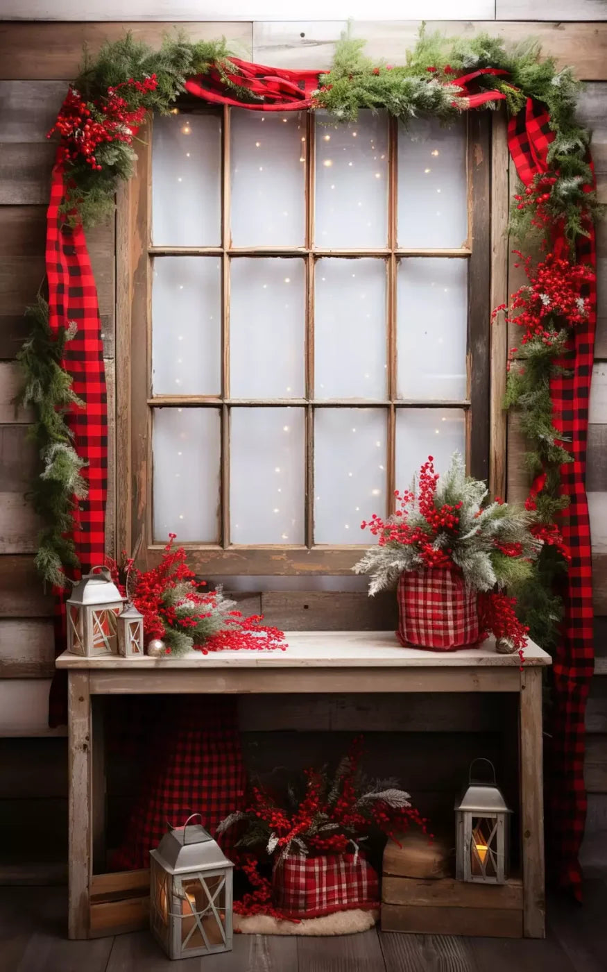Plaid Tidings 5’X8’ Ultracloth (60 X 96 Inch) Backdrop