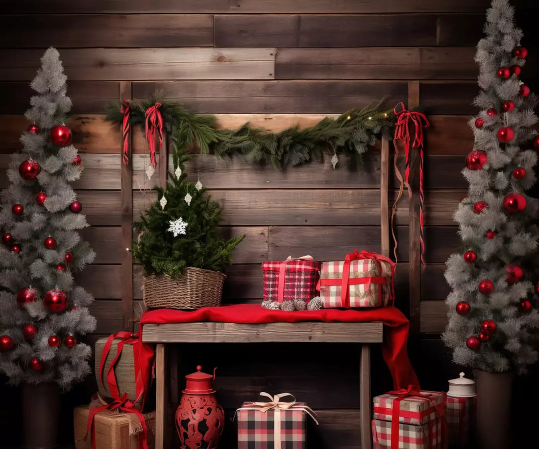 Plaid Tidings Ii 5’X4’2 Fleece (60 X 50 Inch) Backdrop