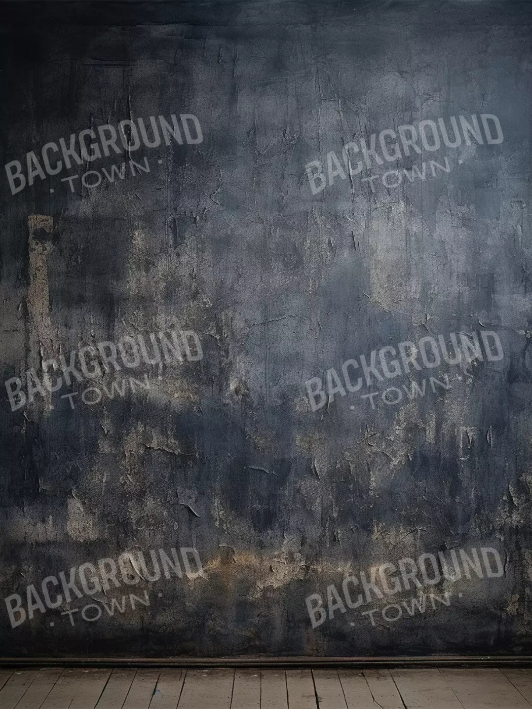 Plaster Wall Blue Ii 5’X6’8 Fleece (60 X 80 Inch) Backdrop