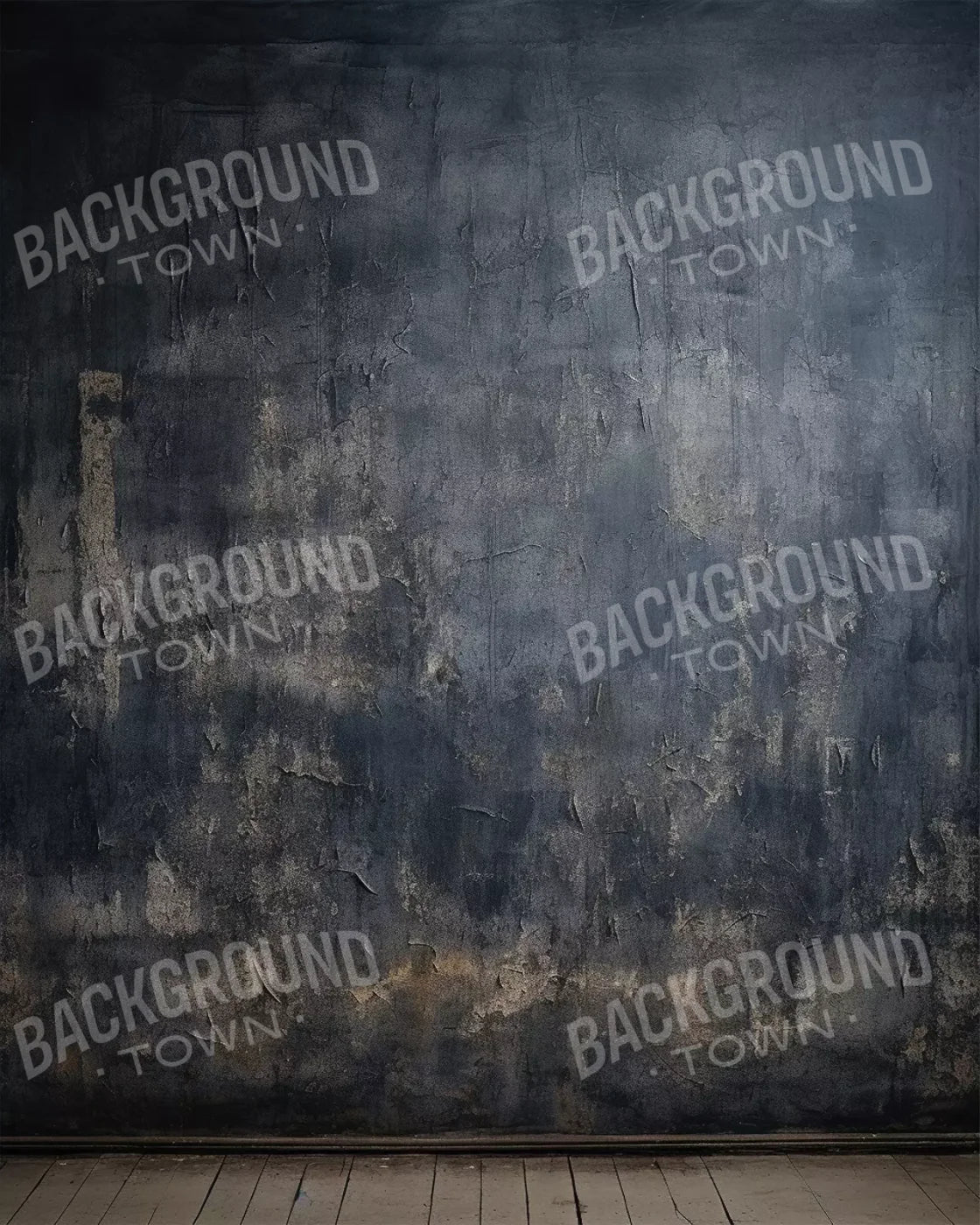 Plaster Wall Blue Ii 8’X10’ Fleece (96 X 120 Inch) Backdrop