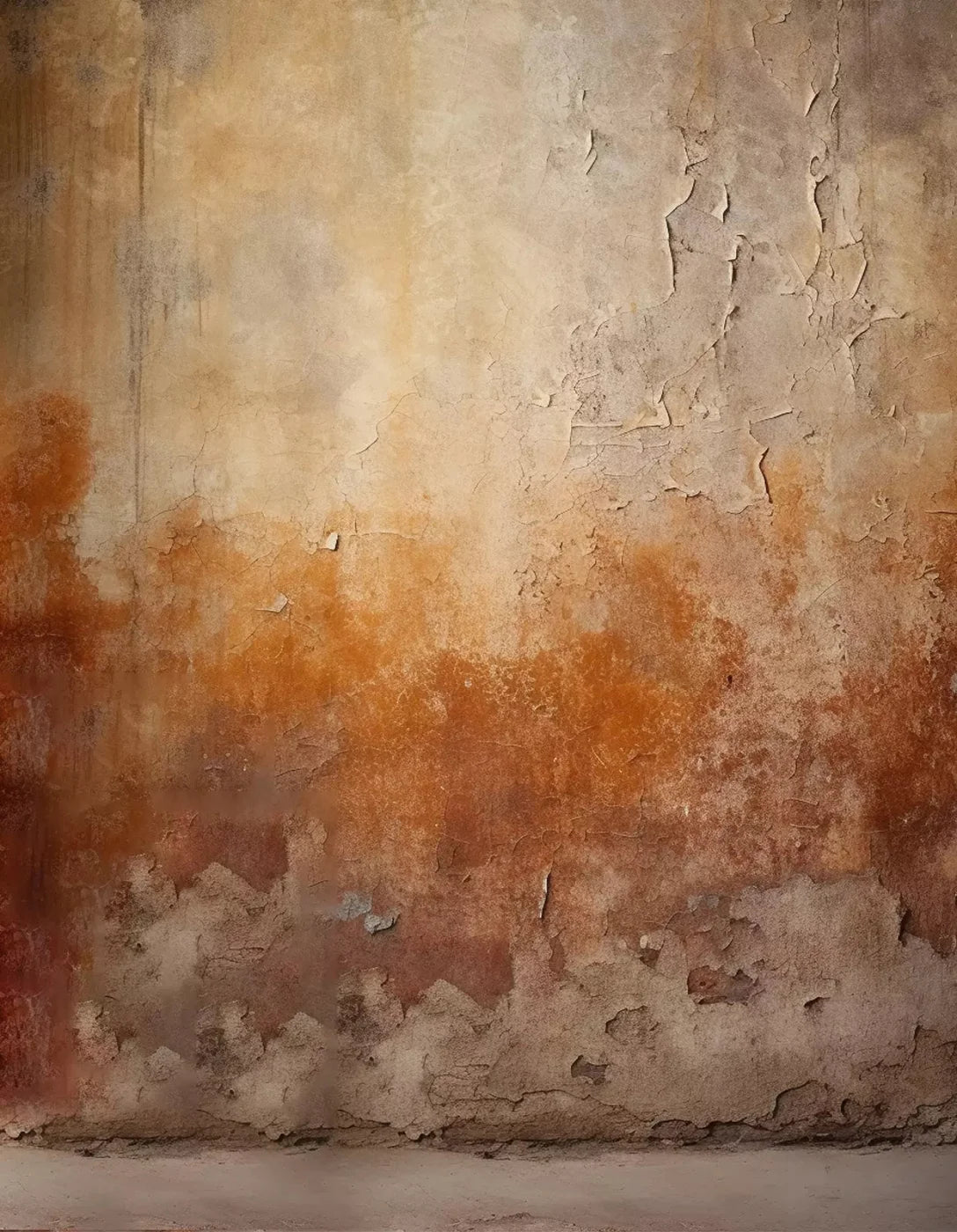 Plaster Wall Brown 6X8 Fleece ( 72 X 96 Inch ) Backdrop