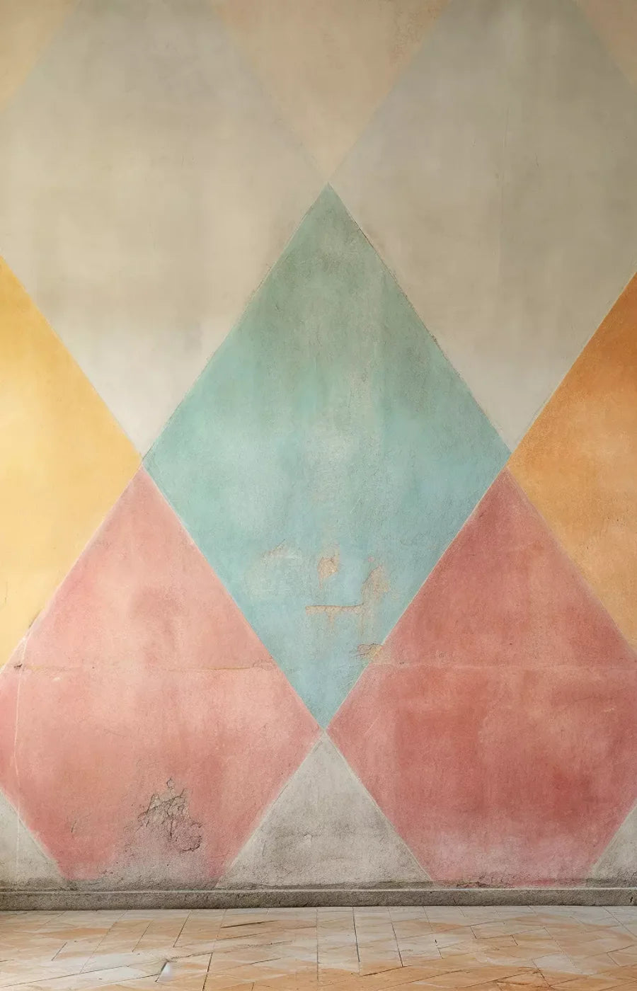 Plaster Wall Diamond I 9’X14’ Ultracloth (108 X 168 Inch) Backdrop