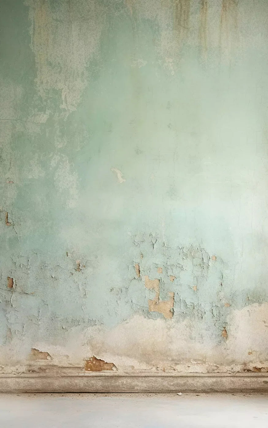 Plaster Wall Green I 10’X16’ Ultracloth (120 X 192 Inch) Backdrop