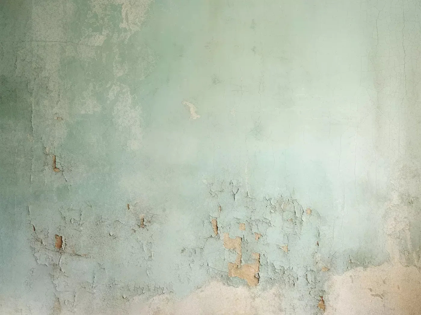 Plaster Wall Green I 6’8X5’ Fleece (80 X 60 Inch) Backdrop