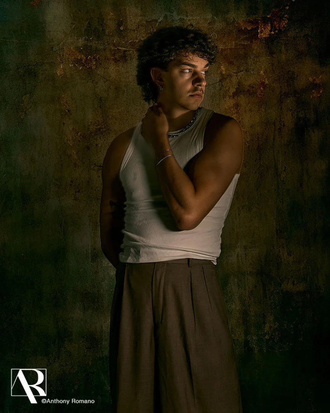 Plaster Wall Jade Backdrop