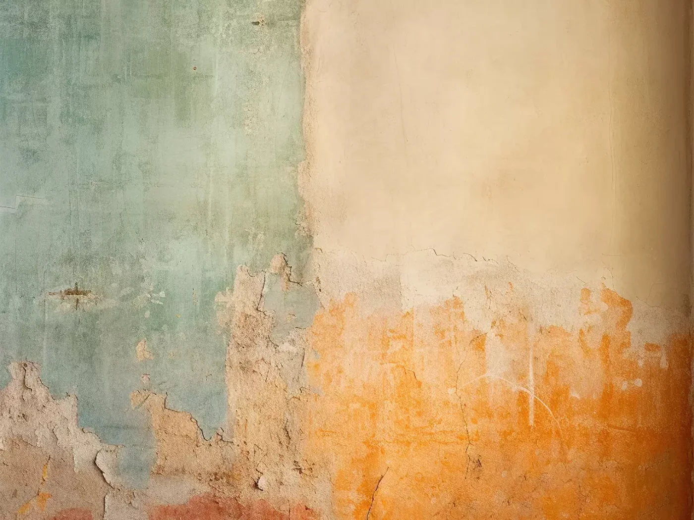Plaster Wall Multi I 6’8X5’ Fleece (80 X 60 Inch) Backdrop