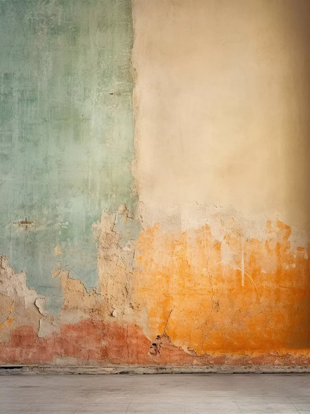Plaster Wall Multi I 6’X8’ Fleece (72 X 96 Inch) Backdrop