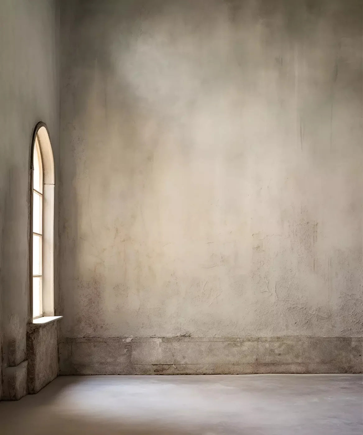 Plaster Wall White Window 10’X12’ Ultracloth (120 X 144 Inch) Backdrop