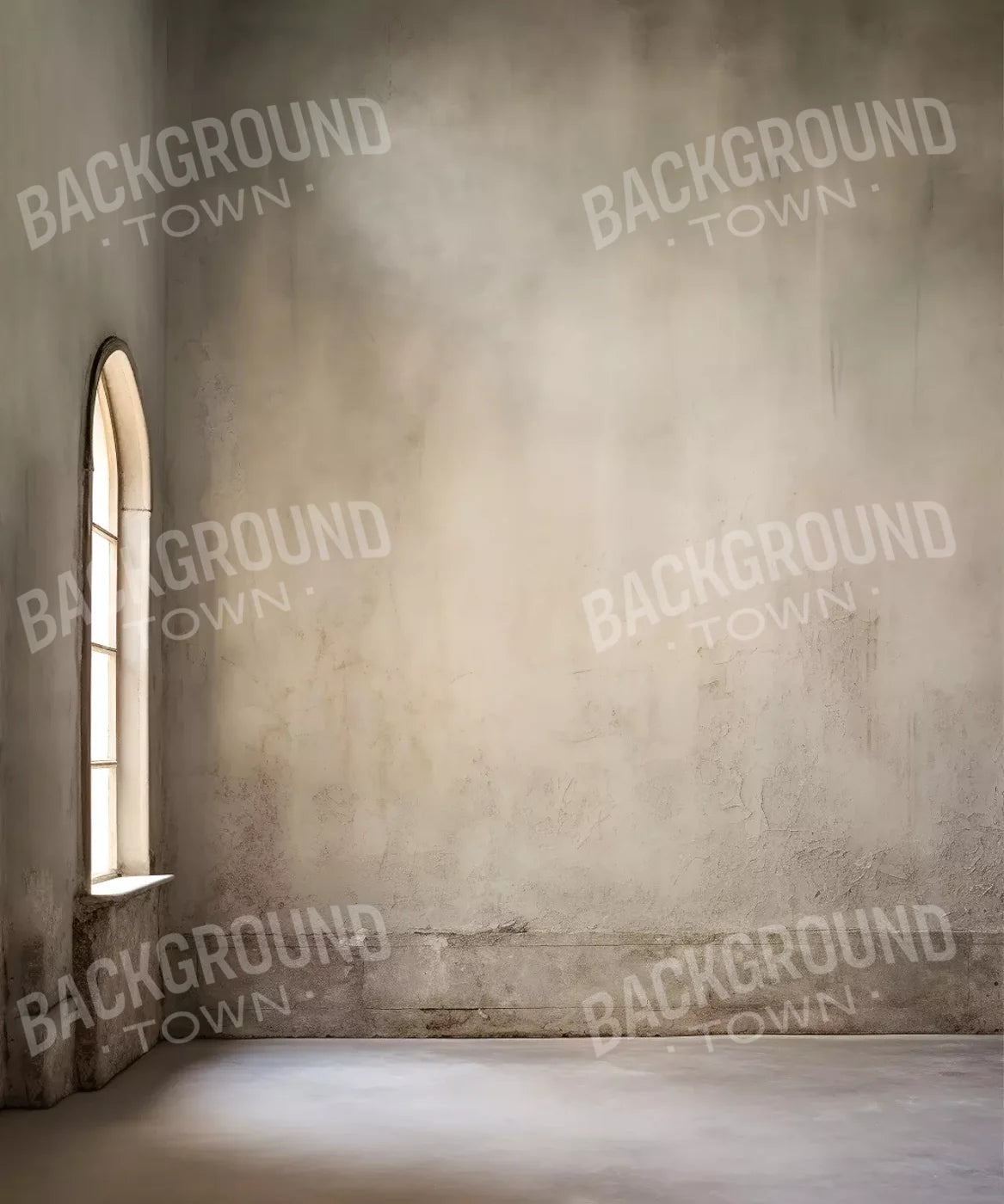 Plaster Wall White Window 10’X12’ Ultracloth (120 X 144 Inch) Backdrop