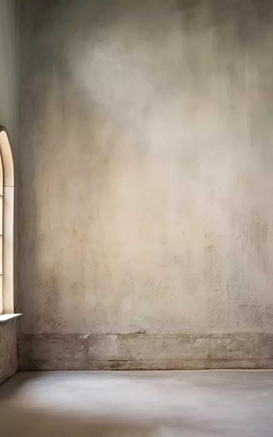 Plaster Wall White Window 10’X16’ Ultracloth (120 X 192 Inch) Backdrop