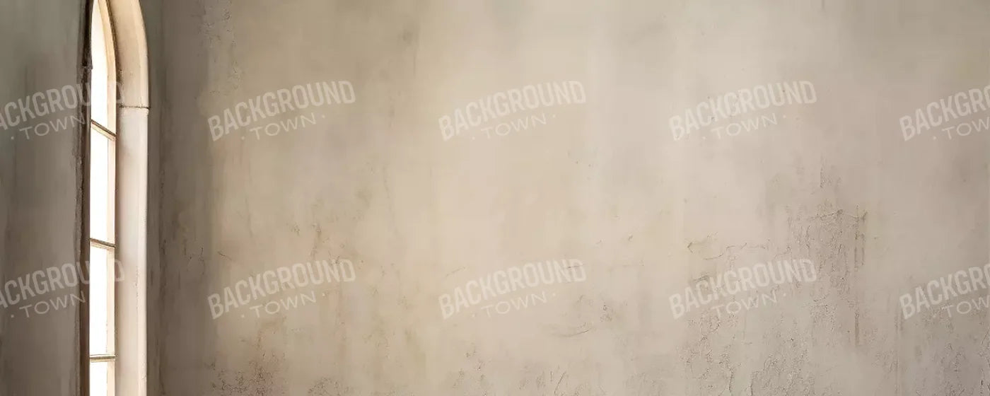Plaster Wall White Window 20’X8’ Ultracloth (240 X 96 Inch) Backdrop
