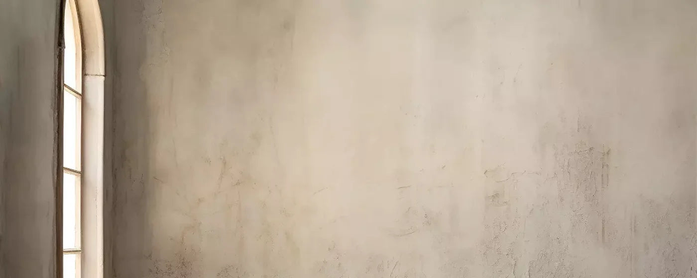 Plaster Wall White Window 20’X8’ Ultracloth (240 X 96 Inch) Backdrop