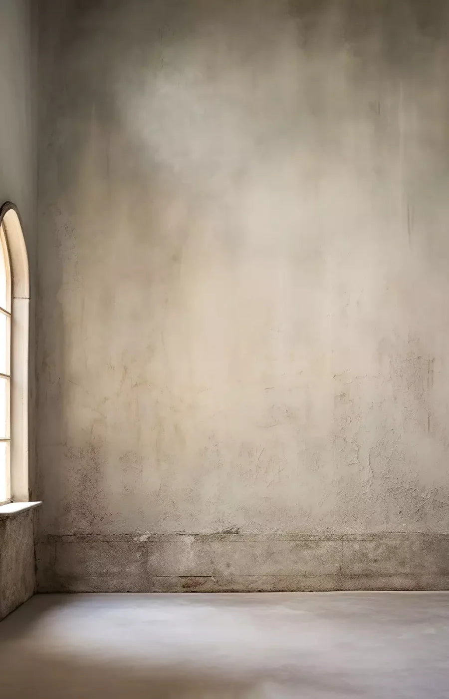 Plaster Wall White Window 9’X14’ Ultracloth (108 X 168 Inch) Backdrop