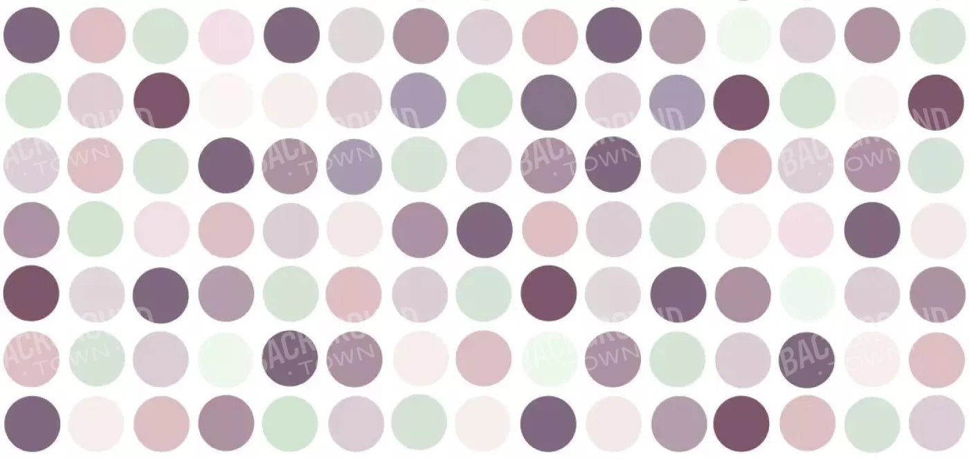 Plum Dottie 16X8 Ultracloth ( 192 X 96 Inch ) Backdrop
