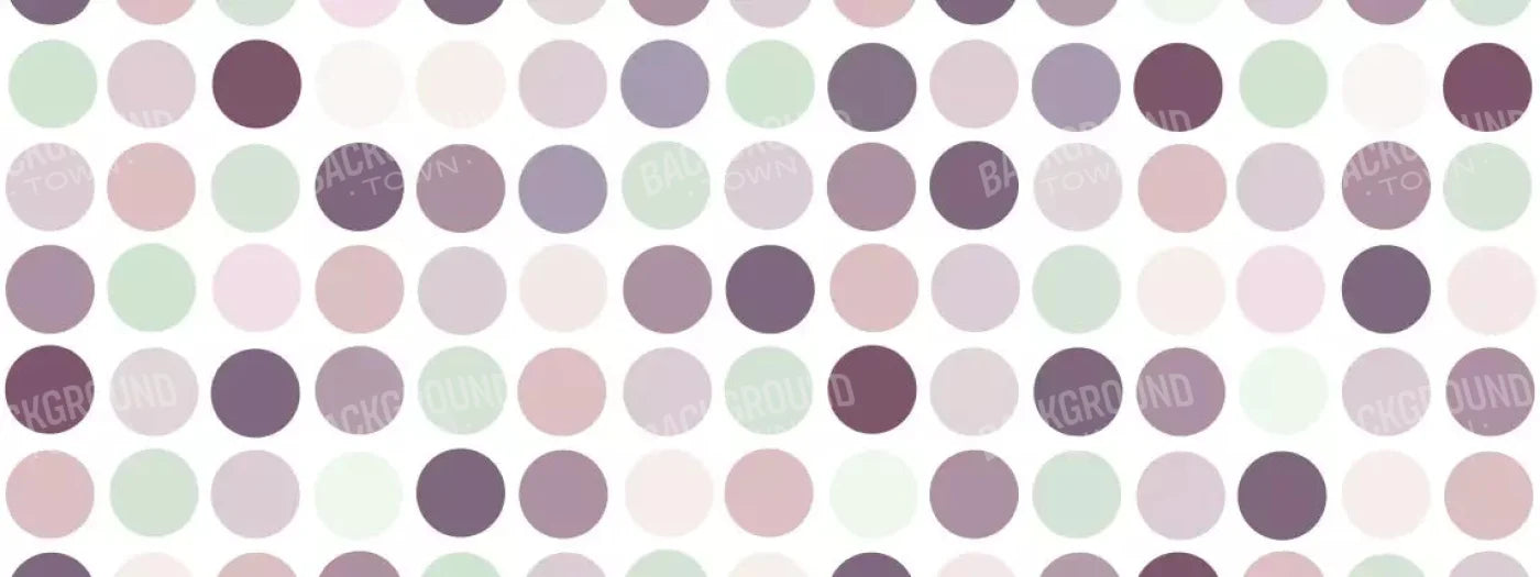 Plum Dottie 20X8 Ultracloth ( 240 X 96 Inch ) Backdrop