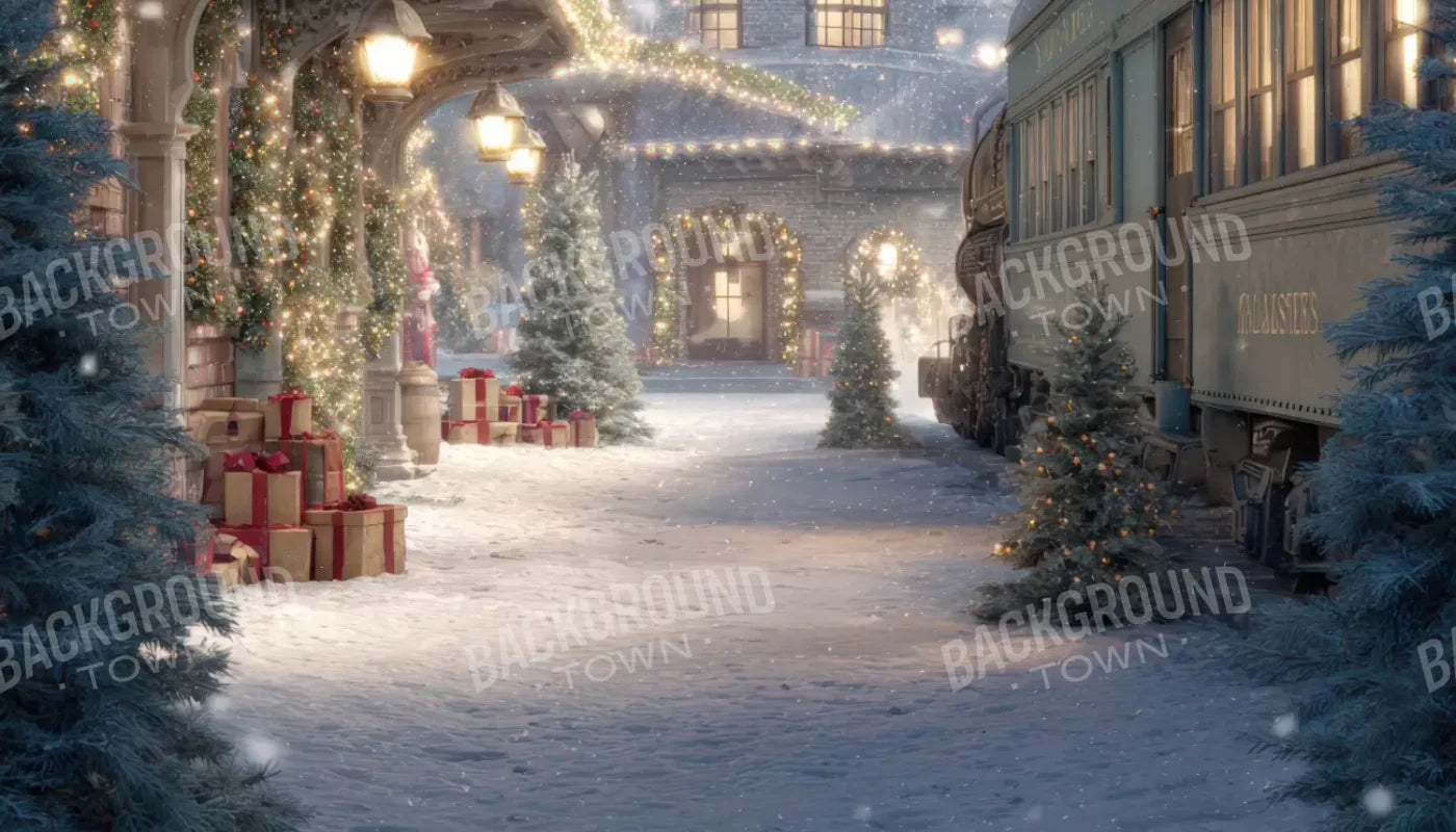 Polar Express 14’x8’ UltraCloth (168 x 96 inch) Backdrop