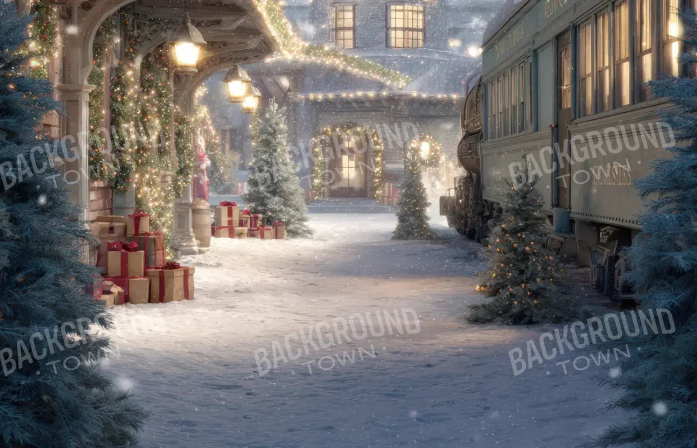 Polar Express 14’x9’ UltraCloth (168 x 108 inch) Backdrop