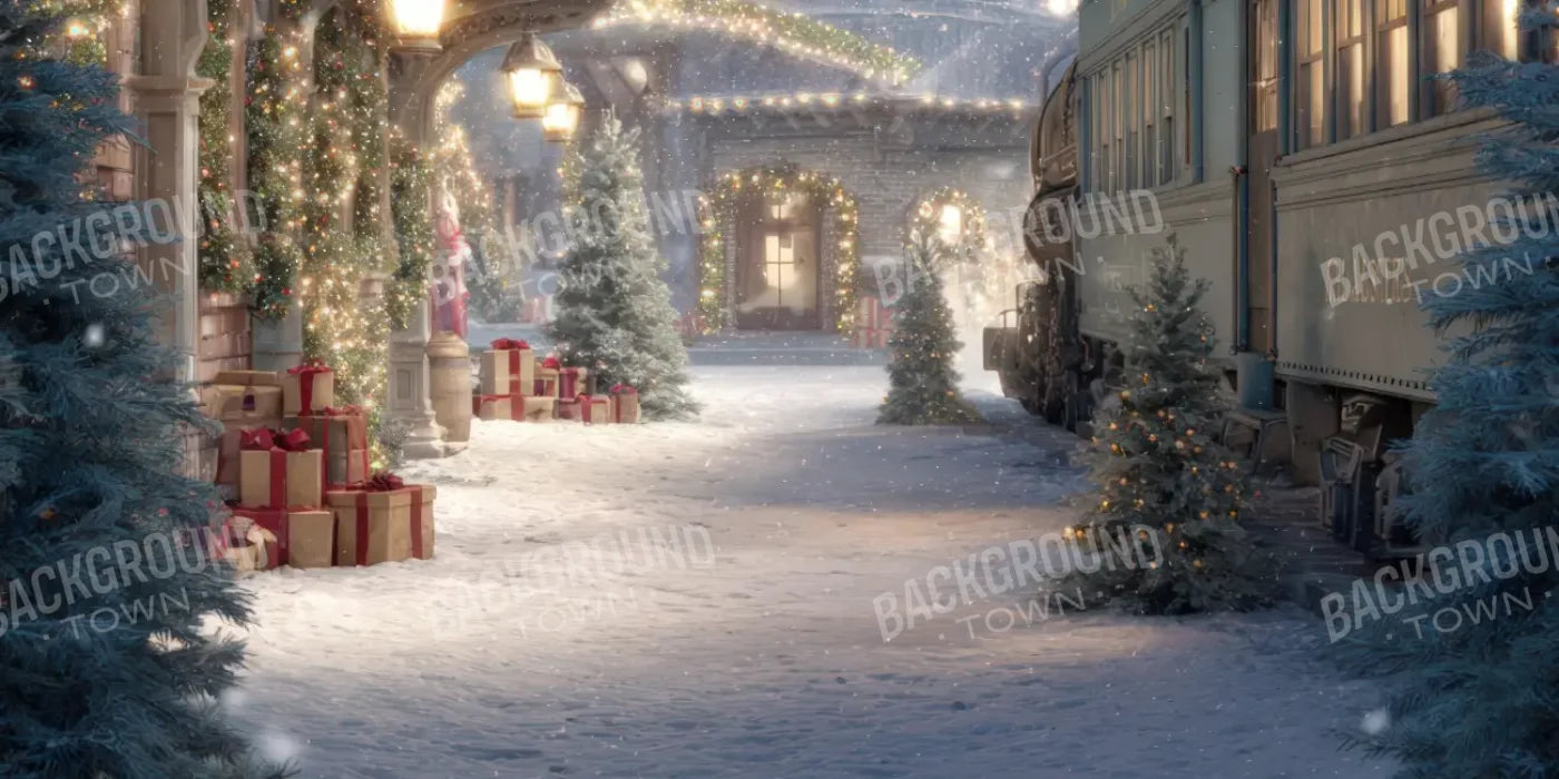 Polar Express 20’x10’ UltraCloth (240 x 120 inch) Backdrop