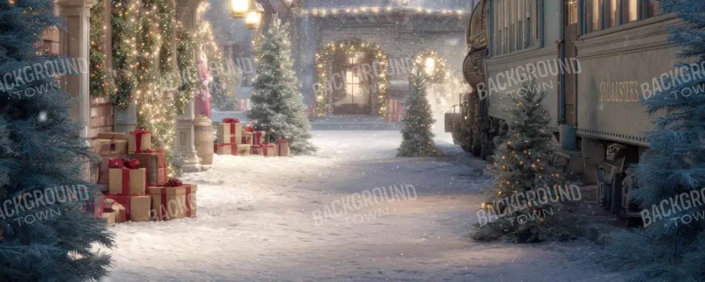 Polar Express 20’x8’ UltraCloth (240 x 96 inch) Backdrop