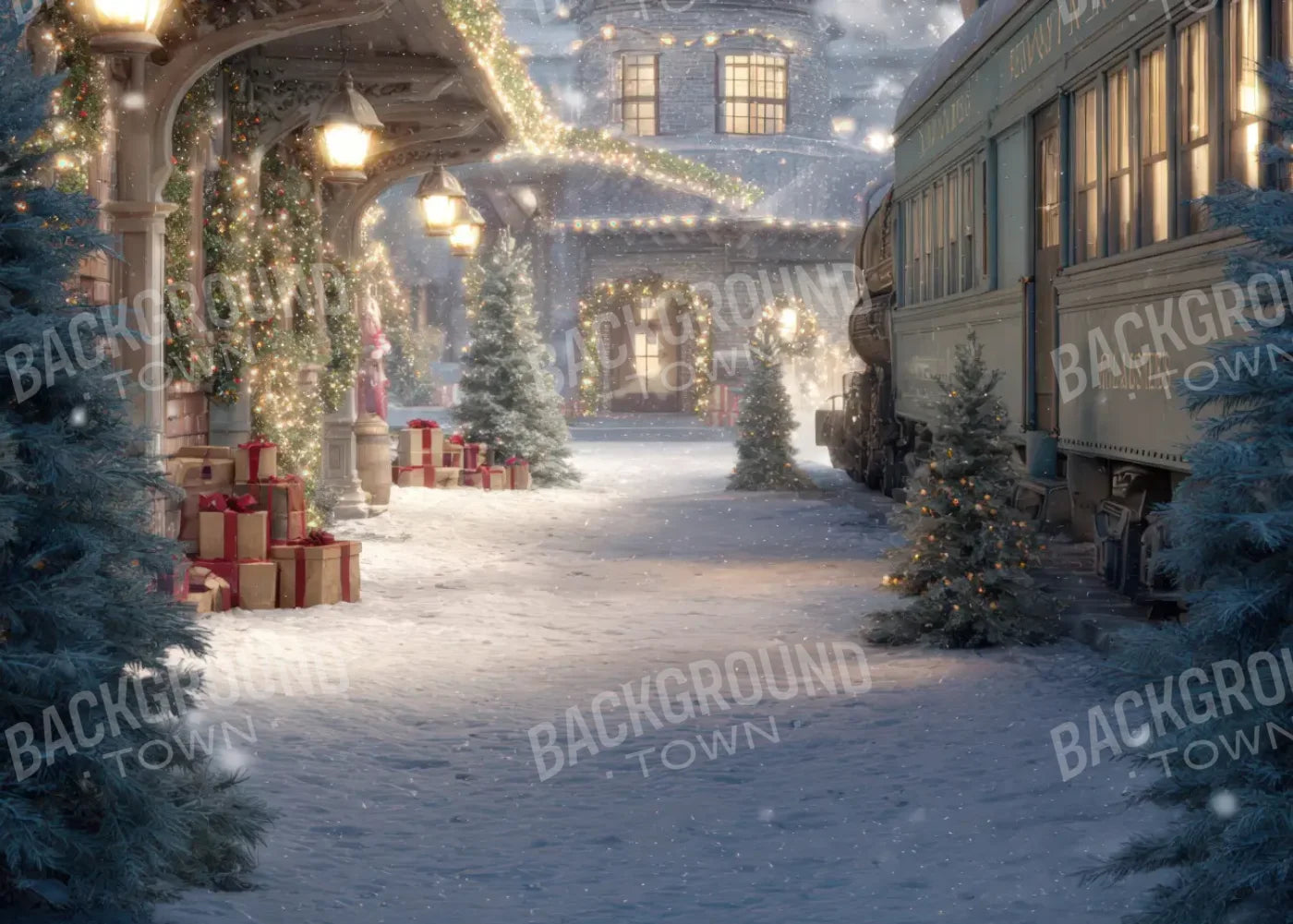Polar Express 7’x5’ UltraCloth (84 x 60 inch) Backdrop