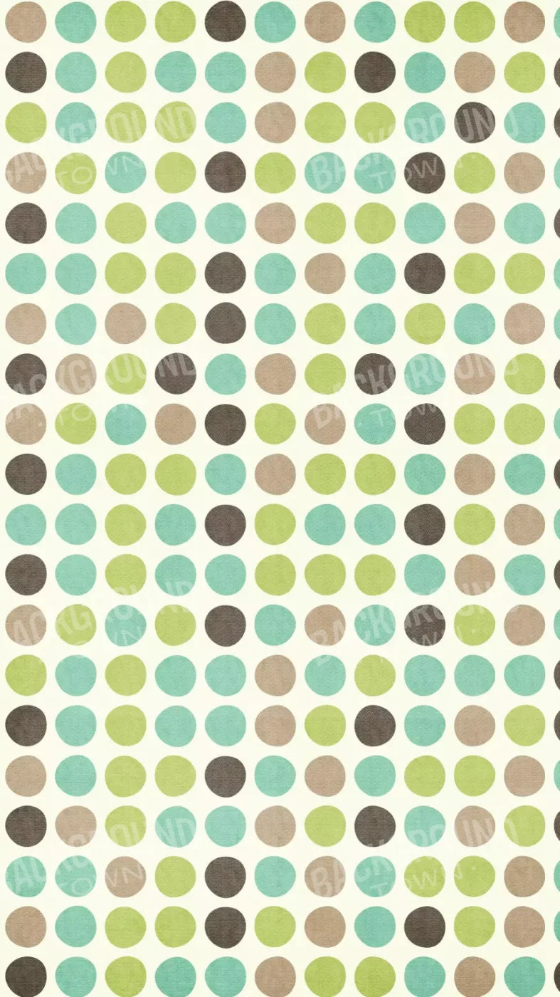 Polka Pistachio 8’X14’ Ultracloth (96 X 168 Inch) Backdrop