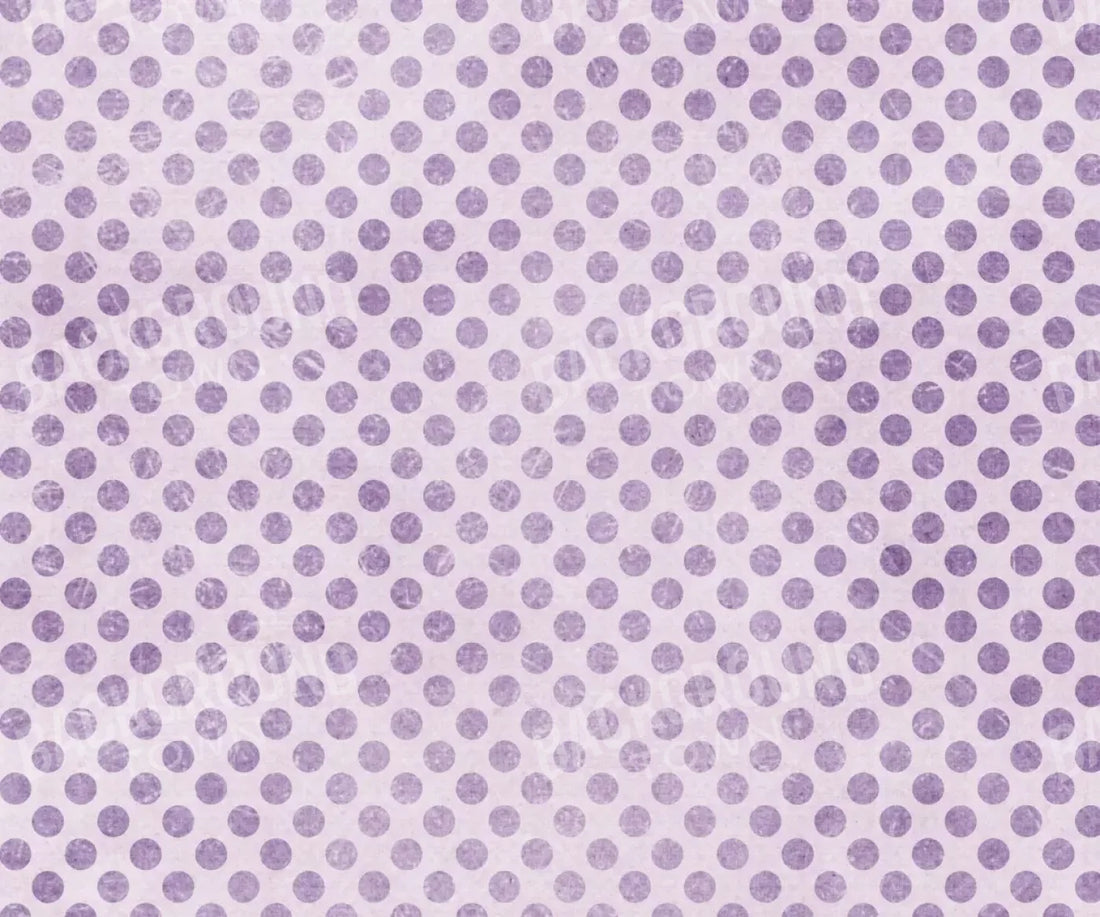 Polka Purple 5’X4’2’ Fleece (60 X 50 Inch) Backdrop